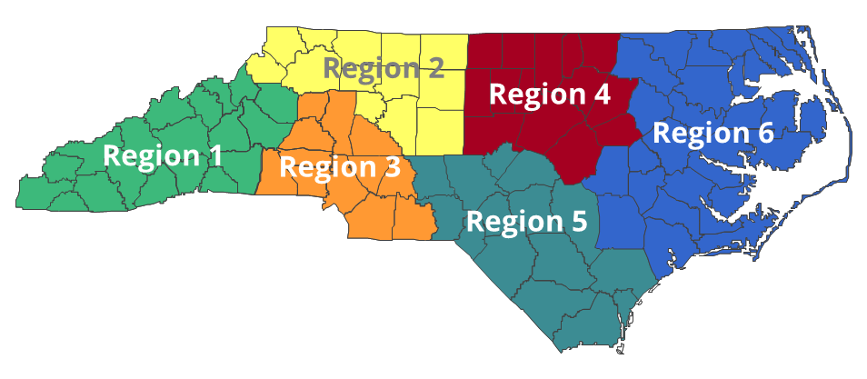 nc dhhs region map