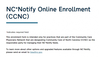 NC*Notify Enrollment Link